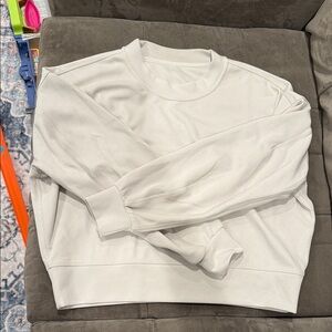 Cozy cream Ribbed Sweatshirt